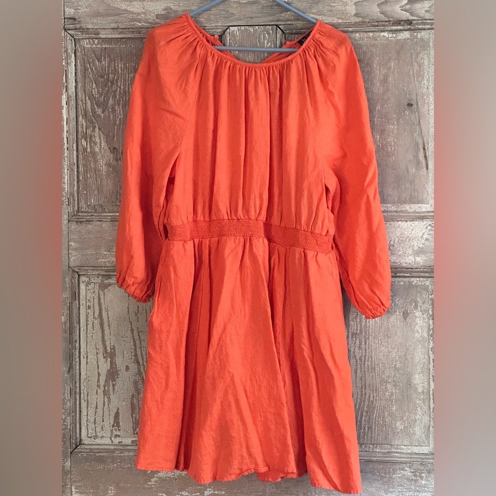 J. Crew Vibrant Orange Dress